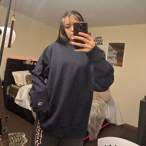 Champion Dark Blue Pullover Crewneck